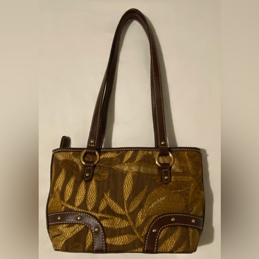 Etienne Aigner Small Leaf Embroidered Shoulder Bag
